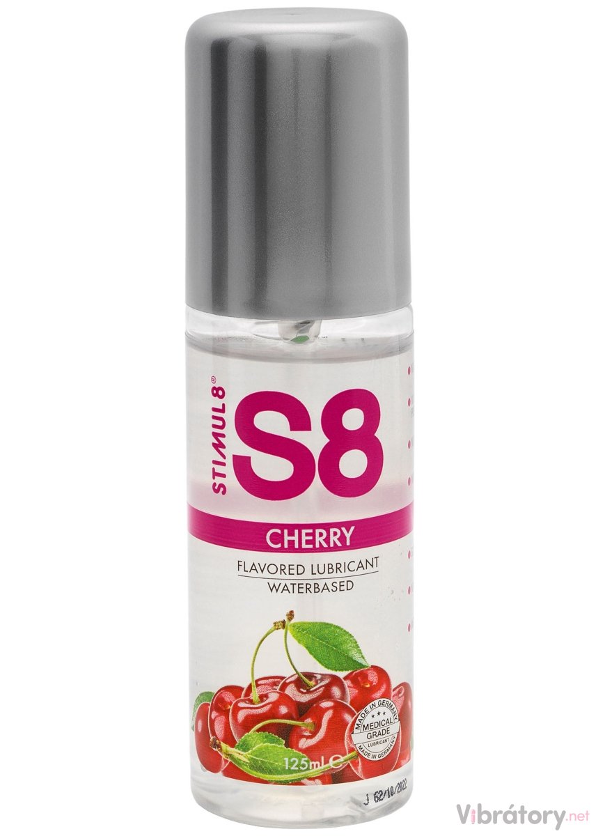 Ochucený lubrikační gel S8 Cherry – třešeň, 125 ml