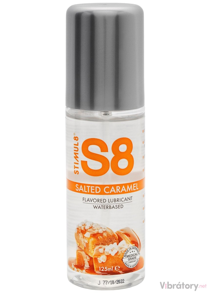 Ochucený lubrikační gel S8 Salted Caramel – slaný karamel, 125 ml