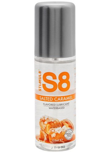 Lubrikační gely s příchutí: Ochucený lubrikační gel S8 Salted Caramel – slaný karamel