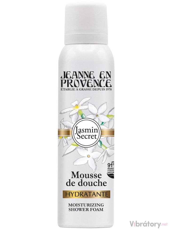 Levně Hydratační sprchová pěna Jeanne en Provence Jasmin Secret – jasmín, 150 ml