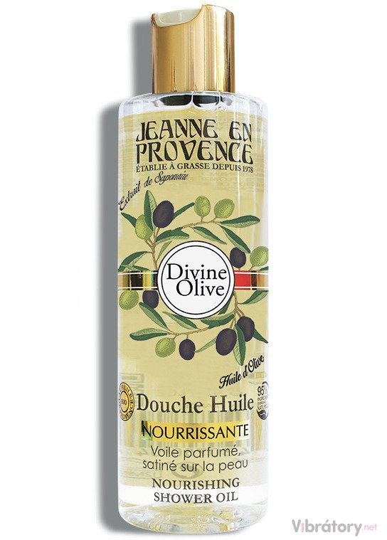Levně Vyživující sprchový olej Jeanne en Provence Divine Olive – olivy, 250 ml