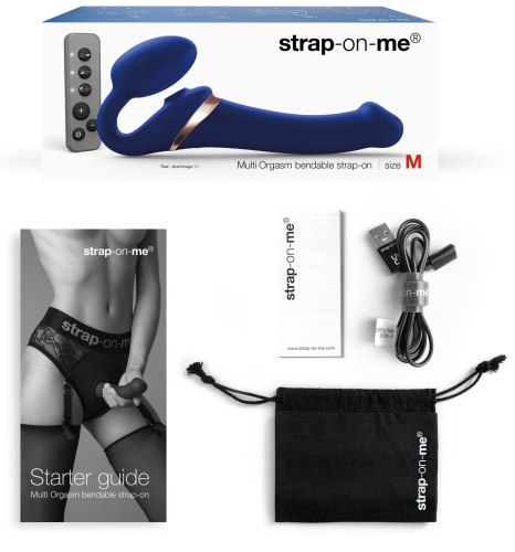 Tvarovatelný samodržící vibrační strapon s jazýčkem Strap-On-Me (velikost M)