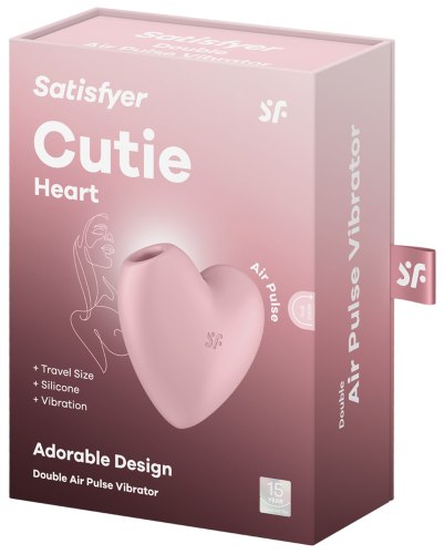 Pulzační a vibrační stimulátor klitorisu Satisfyer Cutie Heart