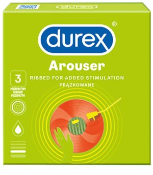 Kondomy Durex Arouser, 3 ks – Kondomy s vroubky a výstupky