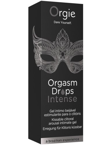Slíbatelný stimulační gel na klitoris Orgie Orgasm Drops Intense