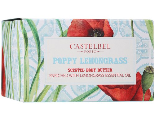 Hydratační tělové máslo Castelbel – vlčí mák a citronová tráva
