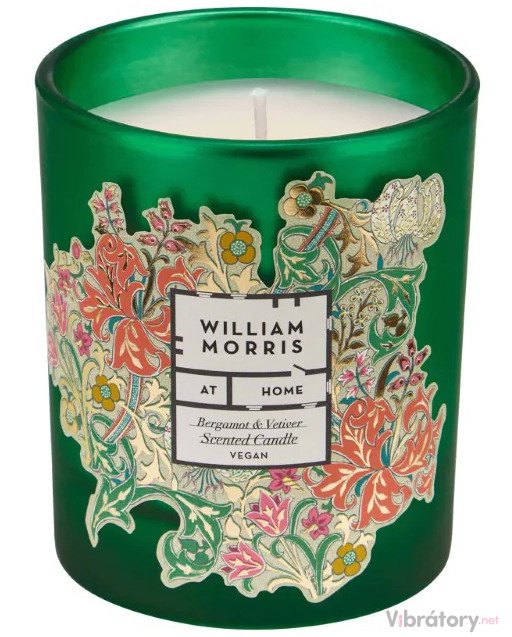 Levně Vonná svíčka William Morris At Home Bergamot & Vetiver – bergamot a vetiver, 180 g