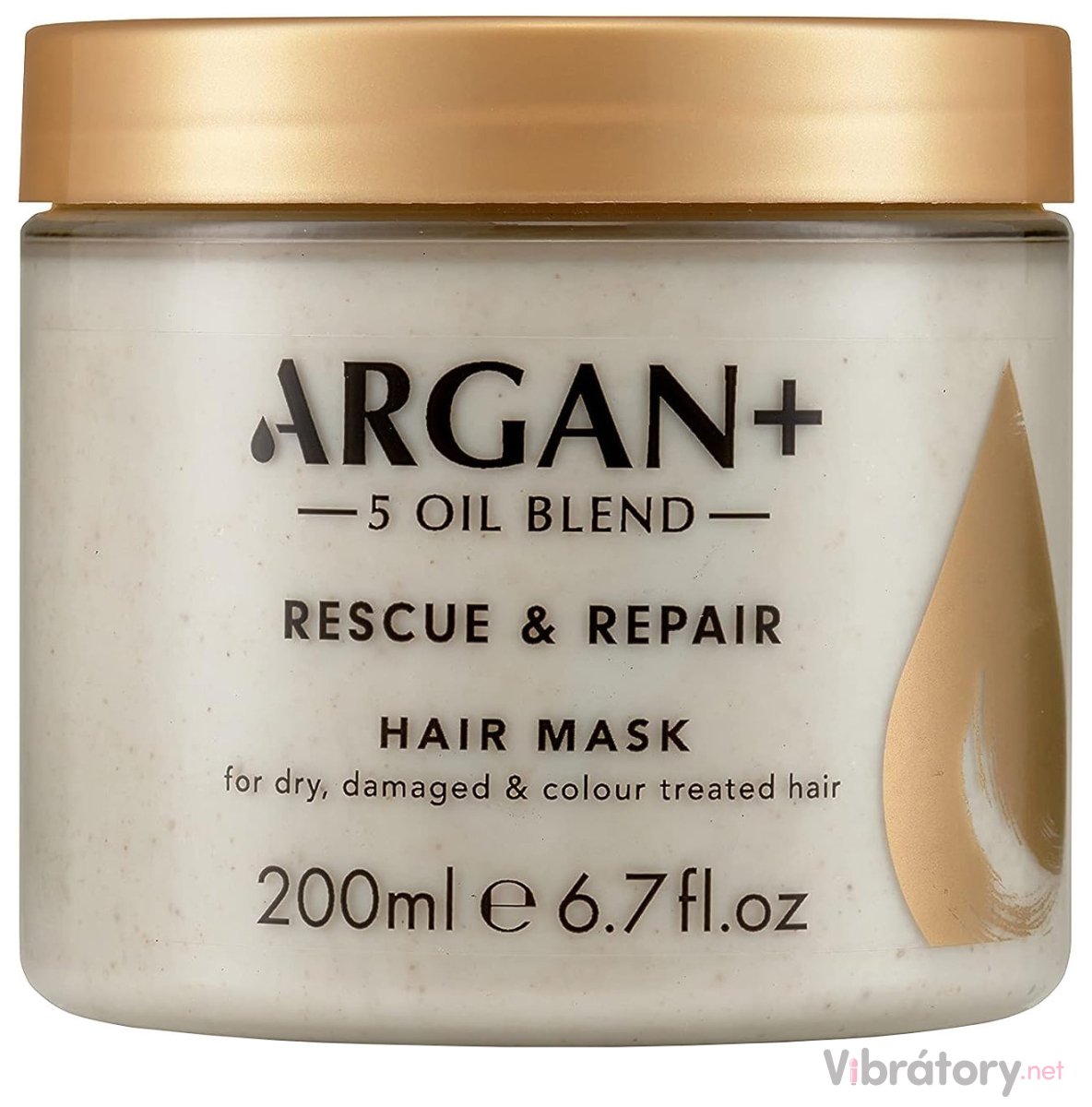 Maska na suché, poškozené a barvené vlasy Argan+, 200 ml