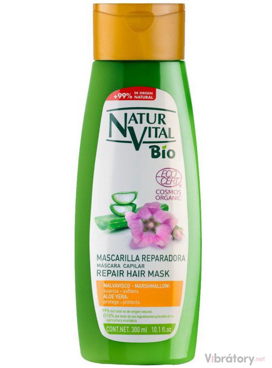 Levně BIO maska na vlasy NaturVital Malvavisco Aloe Vera – proskurník a Aloe Vera, 300 ml