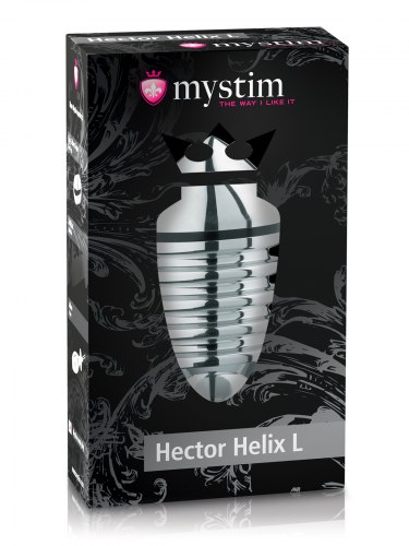 Kovový anální kolík Hector Helix L (elektrosex)