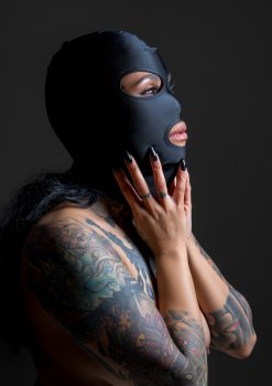 BDSM maska s otvory pro oči a ústa Taboom – Masky na hlavu
