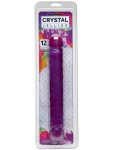 Oboustranné dildo Crystal Jellies 12", fialové
