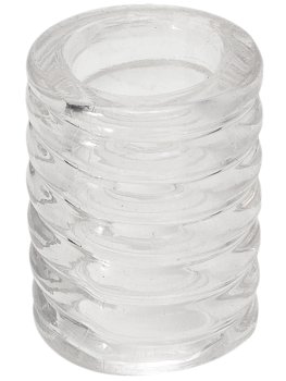 Erekční kroužek TitanMen Cock Cage Clear, transparentní – Nevibrační erekční kroužky