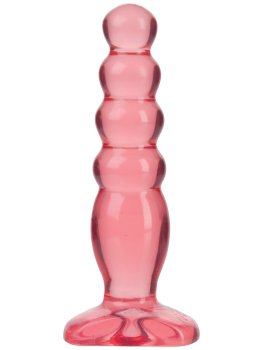 Anální kolík Crystal Jellies Anal Delight 5", růžový – Klasické anální kolíky