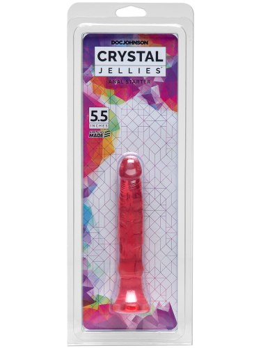 Anální dildo Crystal Jellies Anal Starter, růžové