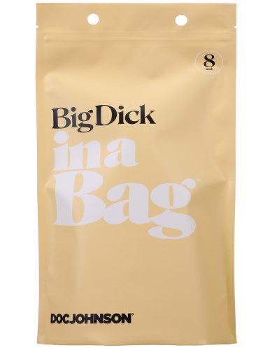Realistické dildo s varlaty a přísavkou Big Dick in a Bag 8"