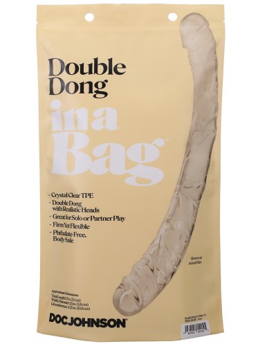 Oboustranné dildo Double Dong in a Bag 13"