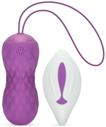 Vibrační vajíčka: Vibrační a rotační vajíčko s dálkovým ovladačem a taštičkou Twisty
