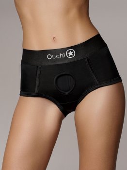 Univerzální strapon kalhotky s vibrační patronou Ouch! – Postroje pro připínací penisy