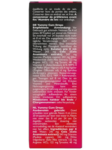 Kapky YUMMY CUM pro lepší chuť spermatu