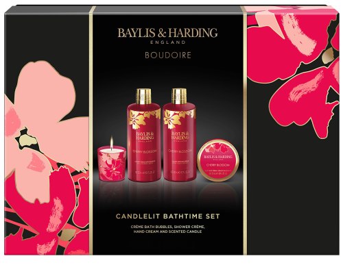 Kosmetická sada Baylis & Harding Boudoire – třešňový květ, 4 ks
