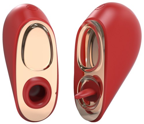 Pulzační stimulátor klitorisu s jazýčkem Heartbreaker 2-in-1