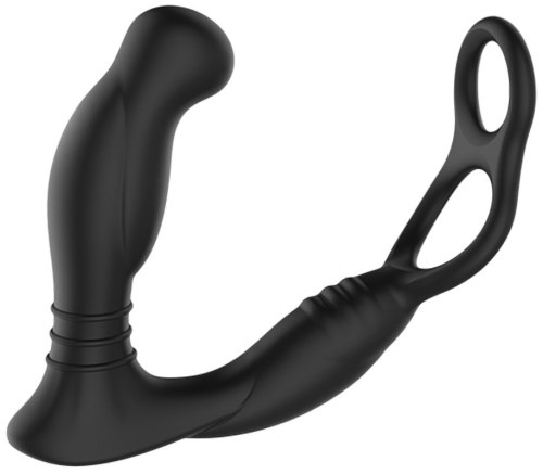 Vibrátor na prostatu a hráz s kroužky na penis a varlata Simul8