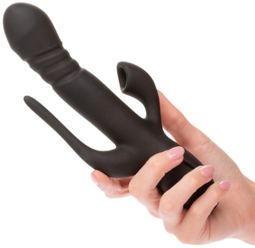Trojitý přirážecí vibrátor se sáním klitorisu Triple Euphoria