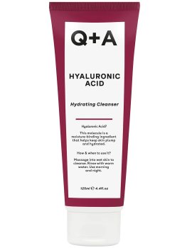 Hydratační čisticí gel na pleť s kyselinou hyaluronovou Q+A, 125 ml – Čisticí gely na pleť