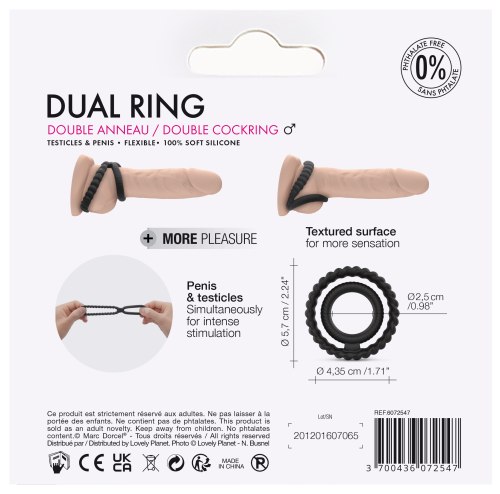 Dvojitý erekční kroužek Dual Ring