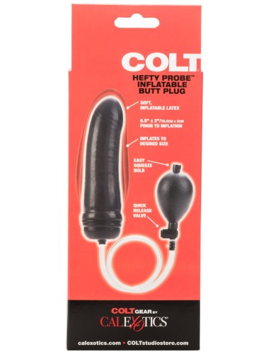 Nafukovací latexový anální kolík COLT Hefty Probe Inflatable Butt Plug