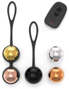 Vyměnitelné vibrační venušiny kuličky s ovladačem Training Balls – Vyměnitelné venušiny kuličky