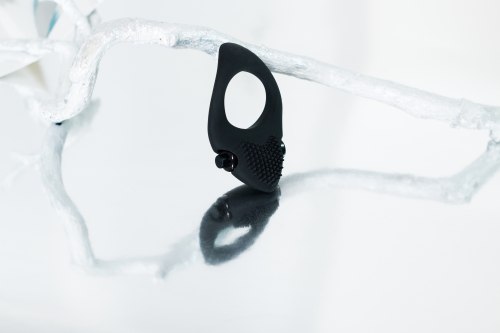 Vibrační erekční kroužek Pure Passion Sunset Black