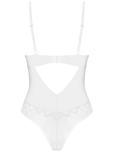 Průsvitné bílé body s krajkou Alissium