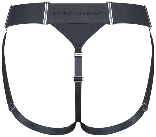 Strapon tanga se 2 O-kroužky Strap-On-Me Unique Grey