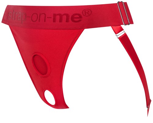 Strapon tanga se 2 O-kroužky Strap-On-Me Unique Red