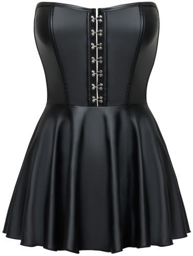 Korzetové minišaty se skládanou sukní