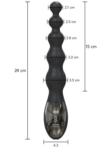 Vibrační anální kuličky Beaded Anal Vibrator