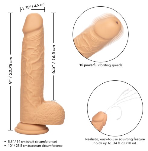 Realistický stříkací vibrátor s přísavkou Squirting Fuck Stick