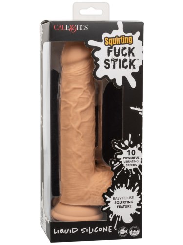 Realistický stříkací vibrátor s přísavkou Squirting Fuck Stick