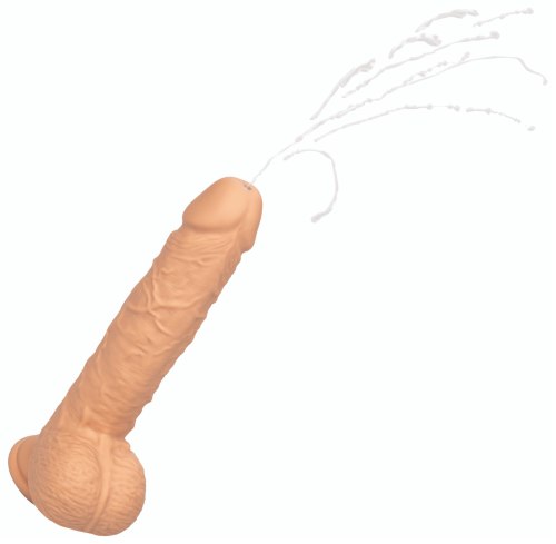 Realistický stříkací vibrátor s přísavkou Squirting Fuck Stick