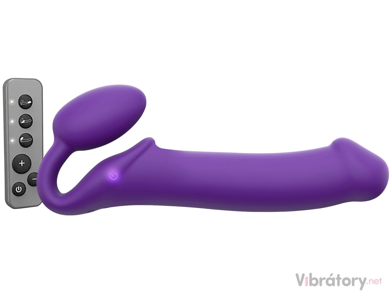 Tvarovatelný samodržící vibrační strapon Strap-On-Me Purple (velikost XL)