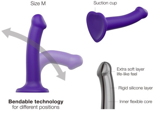 Tvarovatelné silikonové dildo s přísavkou Strap-On-Me (velikost XL)