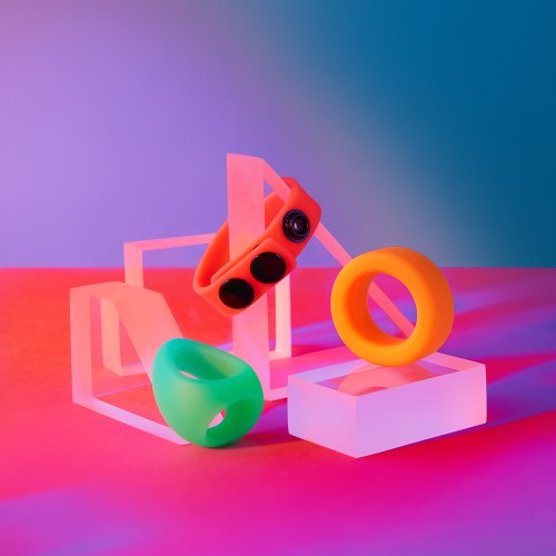 Sada erekčních kroužků Kit Neon Ring, 3 ks