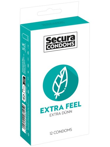 Extra tenké kondomy Secura Extra Feel, 12 ks