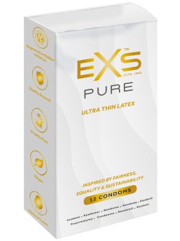 Extra tenké kondomy EXS Pure, 12 ks – Tenké a ultra tenké kondomy