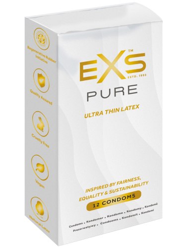 Extra tenké kondomy EXS Pure, 12 ks