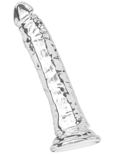 Transparentní realistické dildo s přísavkou Get Real 9"