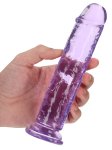 Realistické dildo s přísavkou RealRock 7", fialové