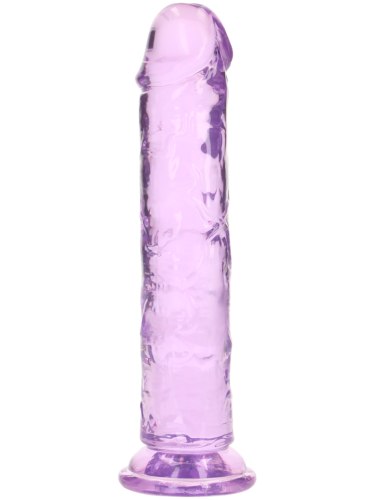 Realistické dildo s přísavkou RealRock 7", fialové